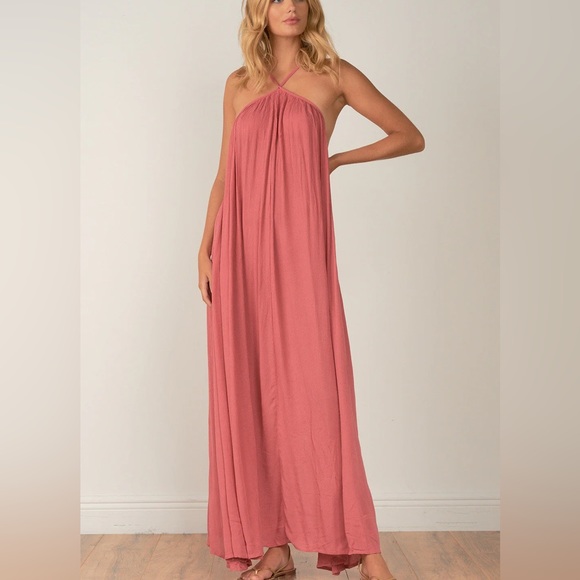 Elan Dresses & Skirts - Elan pink long flowing dress